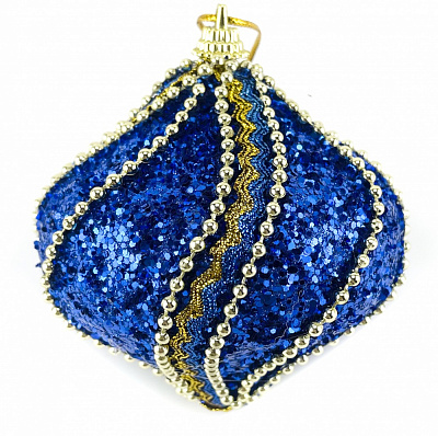 Декорація Дзига /смужки/ 8 см темно-синій SDB192480DB