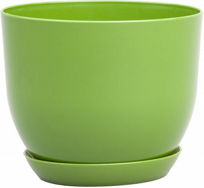 Горщик Оранжерея для квітів «Класік» круглий 3,3л оливковий
