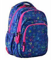 Рюкзак YES T-53 Crayon 555458 17 л синий с розовым