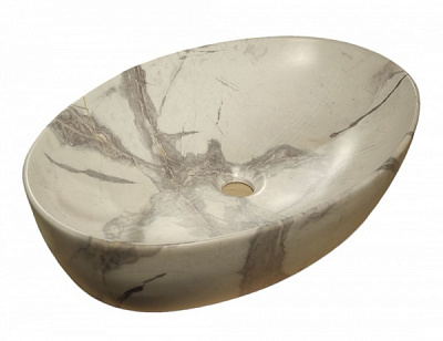 Умывальник Invena KAFE 61 см бежевый мрамор CE-62-721