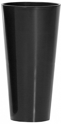 Горшок пластиковый Prosperplast Tubus slim shine 2 в 1 круглый 3,3л антрацит (75946-433) 
