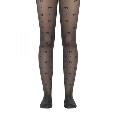 Колготки дитячі для дівчаток Conte Elegant поліамідні Amelie р.158-164 nero
