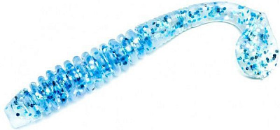 Виброхвост Ken Katsu Vibration fish 3 75 мм 5 шт. #1 shad silver floating salt