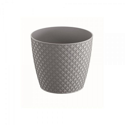 Горщик для квітів Prosperplast ORIENT 130 мм круглий 0,84 л сірий (26446-405)