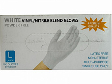 Рукавички медичні Care 365 вінілові білі р.L 100 шт./уп.