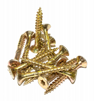 Шуруп конструкційний 5x40 мм жовтий цинк