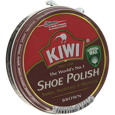 Крем для взуття Kiwi Shoe Polish 50 мл коричневий