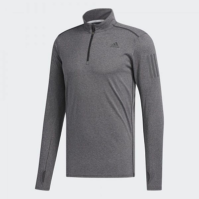 Джемпер Adidas Response 1/2 Zip Long Sleeve Tee B47699 р. 2XL сірий
