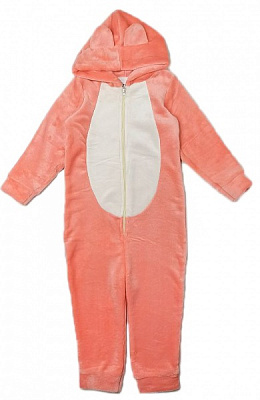 Кігурумі-піжама для дівчаток Маленькие люди персиковий з молочним животиком р.146 персиковий