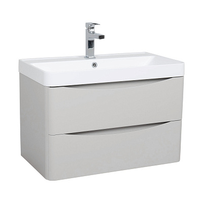 Тумба подвесная Aqua Rodos VISTA(PVC-KASHEMIR)с умывальникомDeep75см