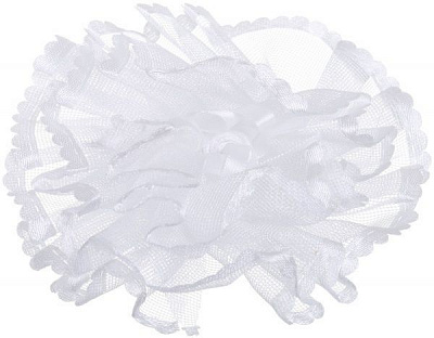 Бант Акцент середній В2063 10 см білий