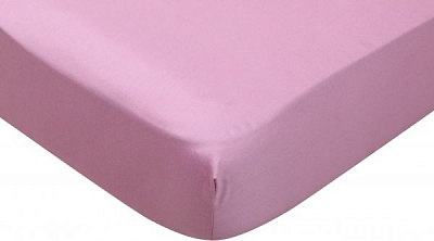 Простынь на резинке Solid 180x200 см пудровыйпудровый Luna 