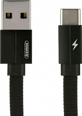 Кабель USB Type-C – USB 1 м чорний (RC-094M1M-BLACK) Kerolla MicroUSB Data/Charge