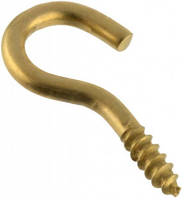 Шуруп універсальний с C-крюком 2,0х20 мм 10 шт латунь EXPERT FIX