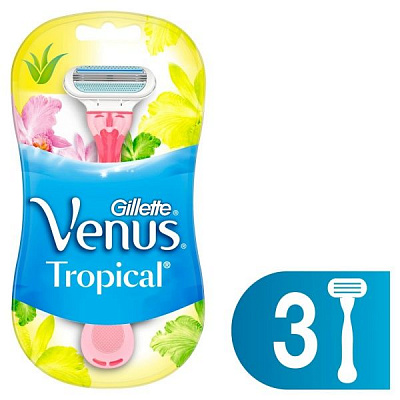 Станки одноразові Gillette Venus Tropical 3 шт.