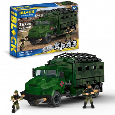 Іграшка-конструктор Iblock Армія КрАЗ Раптор PL-921-447
