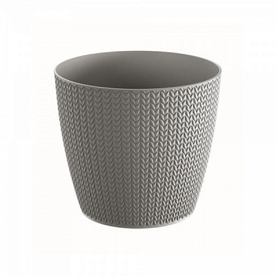 Горщик для квітів Prosperplast WHEATY 160 мм круглий 3,4л сірий (26231-405)