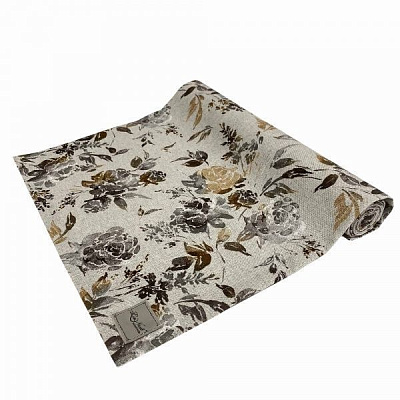 Доріжка (ранер) ORO Троянда коричнева 40x140 см La Nuit