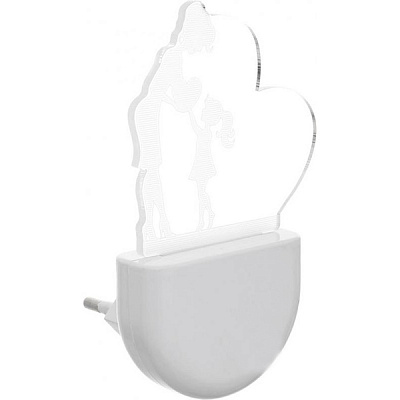 Ночник Aukes Детство 3D LED RGB 0.5 Вт белый 