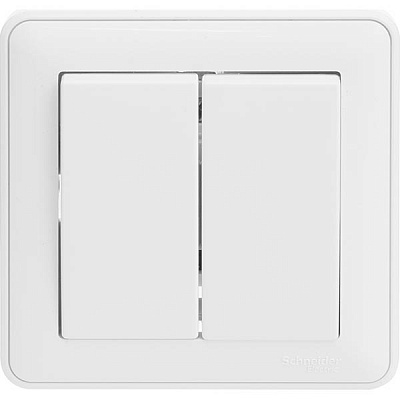 Выключатель двойной W-59 VS516-252-18 белый