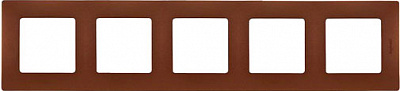 Рамка п'ятимісна Legrand Etika універсальна какао 672575