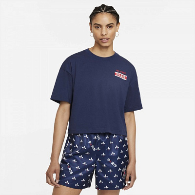 Футболка Jordan W J PSG SS TEE DC0457-410 р.S синій
