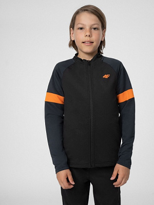 Джемпер 4F SWEATSHIRT FNK M074 4FJSS23TFSWM074-20S р. 122-128 черный
