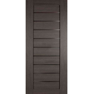 Дверное полотно Dverona 502 ПГО 600 мм дуб серый