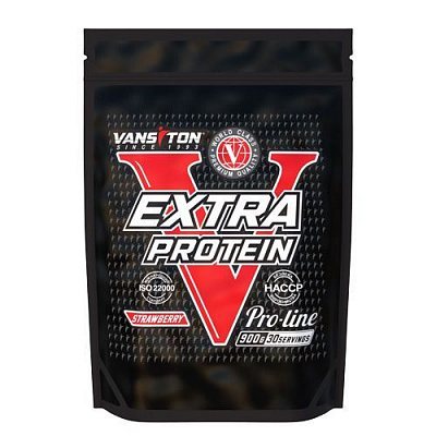 Протеин Vansiton Extra Клубника 900 г 
