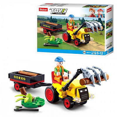 Конструктор Sluban M38-B0777 Town Трактор із причепом