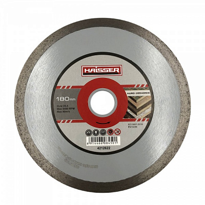 Диск алмазний відрізний Haisser Hurd ceramics 4212622 180x1,8x25,4 108450