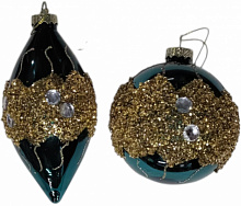 Шар стеклянный Angelo Domani сосулька d 80 мм в ассортименте EE23031