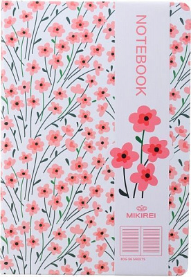 Блокнот Первые цветы 21x14,5 см белый