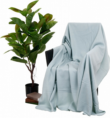 Плед флисовый Blue Haze 220x200 см бирюзовый La Nuit 