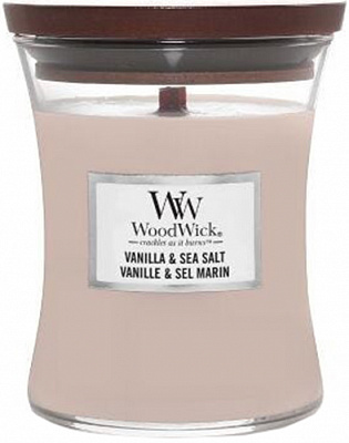 Свеча ароматическая Woodwick Medium Vanilla Sea Salt 275 г 