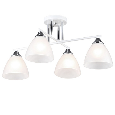 Люстра потолочная Victoria Lighting 4x60 Вт E27 белый Ridge/PL4 white