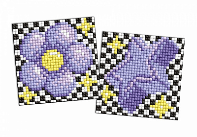 Алмазная мозаика LOL Surprise! Фиолетовый цветок и звезда 9х9см Ideyka