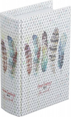 Шкатулка-книга Перья 16х11х4,5 см