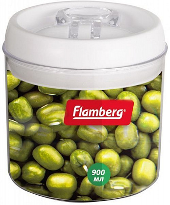Банка для сыпучих Intra Round XL 1000 мл Flamberg