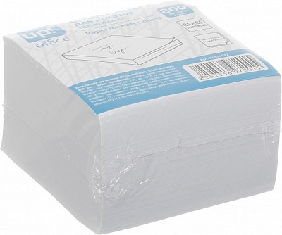 Блок бумаги 85х85 мм 800 листов белый проклеенный UP! (Underprice)