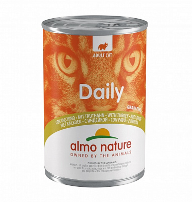 Консерва для взрослых котов Almo Nature Daily Menu с индейкой