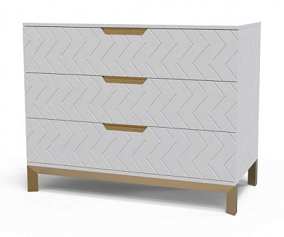 Комод Art in Head Swan 800 3ш аляска/белый матовый 