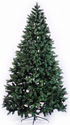 Елка искусственная Рождественская 2.5 м ПВХ зеленый