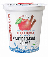 Йогурт Галичина Карпатський яблуко-кориця 2,2% 260 г 