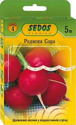 Насіння редиска Сора на стрічці 5 м
