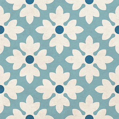 Плитка Golden Tile Victorian №2 1V3120 186x186 мм блакитний 2 сорт