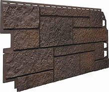 Панель фасадна VOX Solid Sandstone Dark Brown 1x0,42 м (0,42 м.кв) 