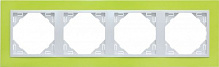 Рамка чотиримісна Efapel ANIMATO Logus універсальна зелений 90940 TDG