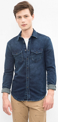 Сорочка Pepe Jeans JEPSON PM302685N67-0 р. M синій