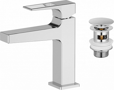 Смеситель для умывальника Aqua Rodos 90873 SHARP хром